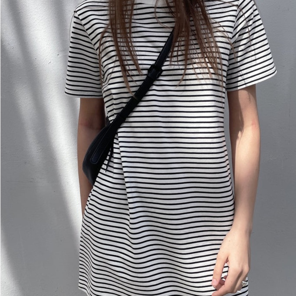 Oak + Fort Striped T-shirt Dress